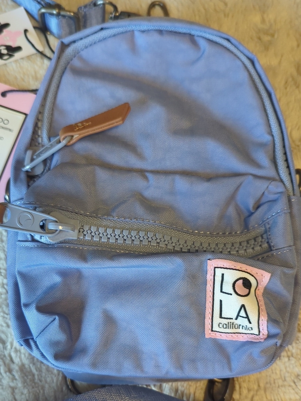 Lavender Mini Backpack for Women